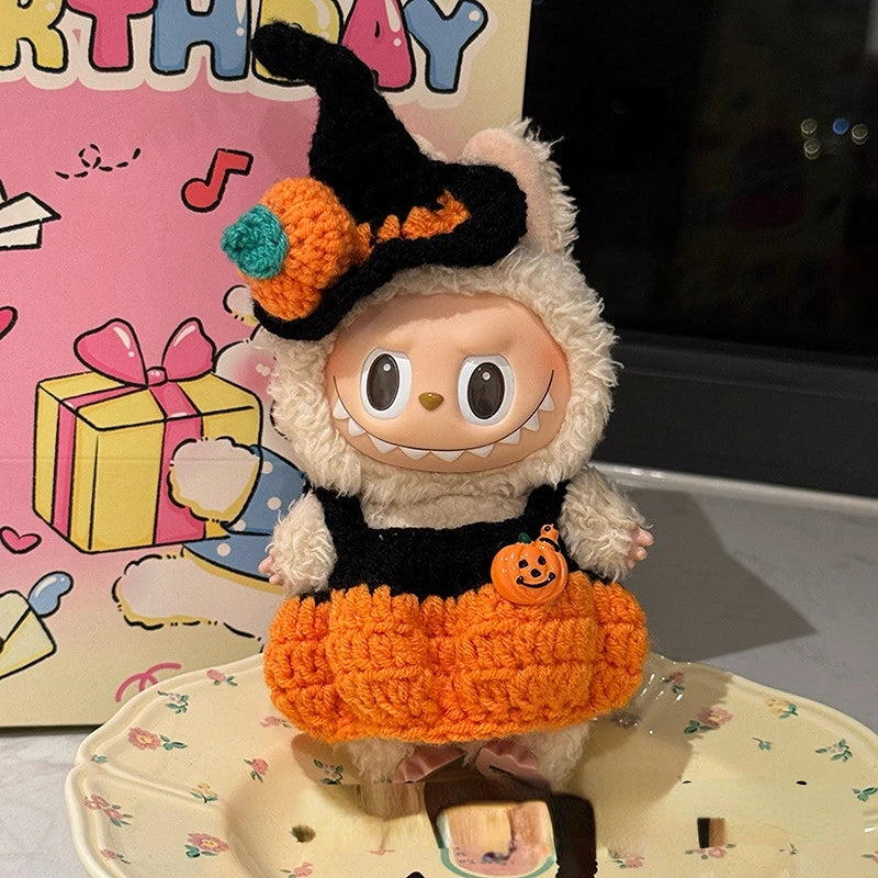 Labubu Crochet Halloween Outfit Set