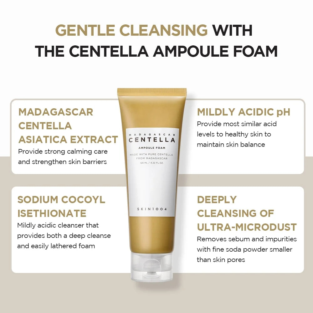 Centella Ampoule Face Wash Foam Cleanser Set