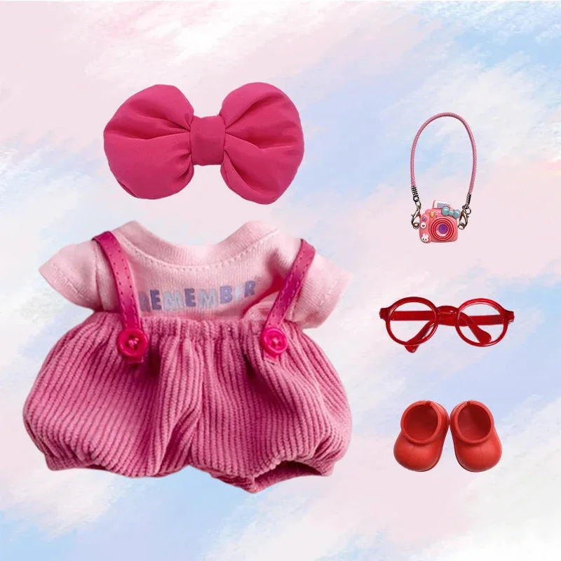 Labubu Lychee Berry Baby Clothes With Bow Tie And Suspenders