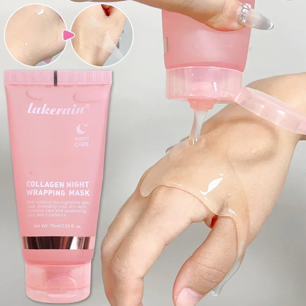 Night Collagen Peel-off Facial Mask with Brush