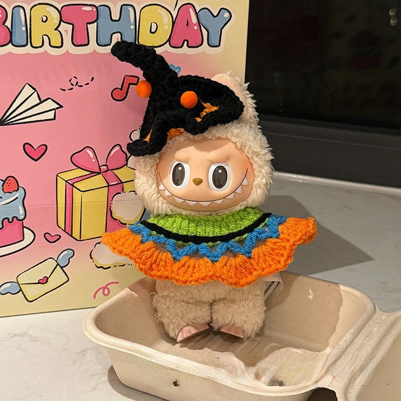 Labubu Crochet Halloween Outfit Set