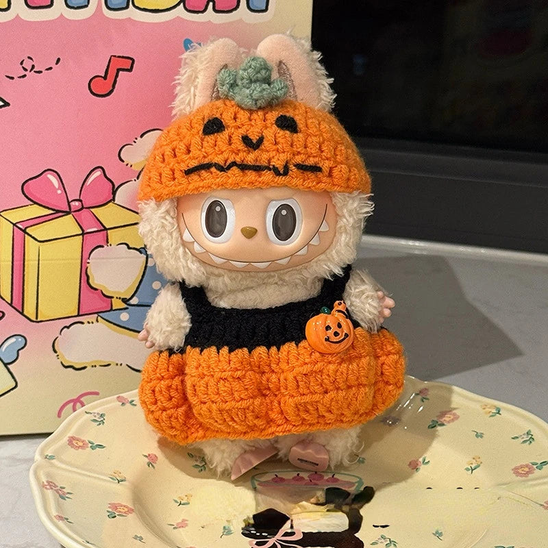 Labubu Crochet Halloween Outfit Set
