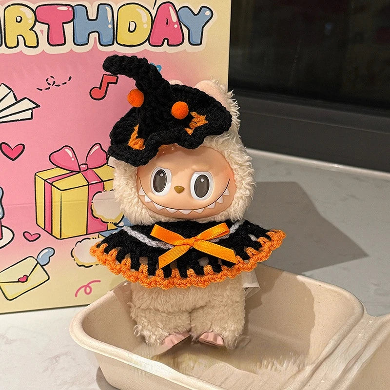 Labubu Crochet Halloween Outfit Set