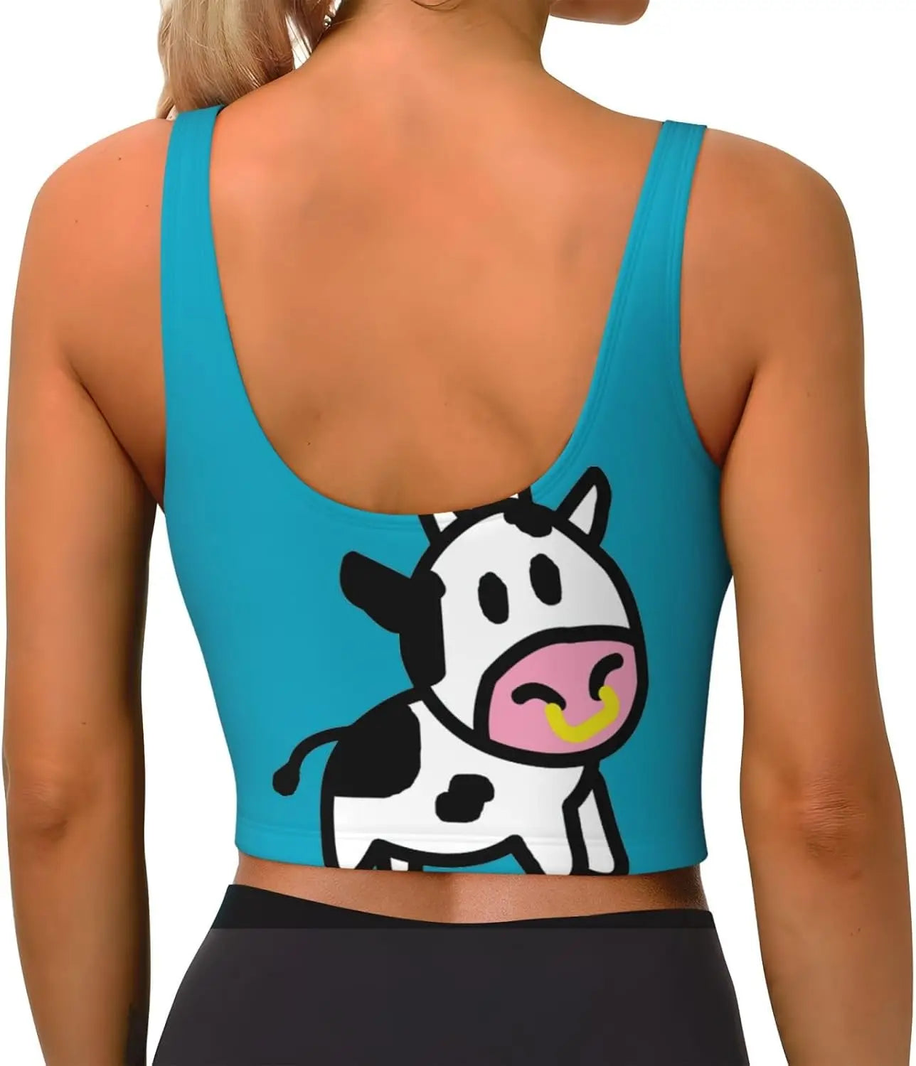 Cute Cow Print Tank Top