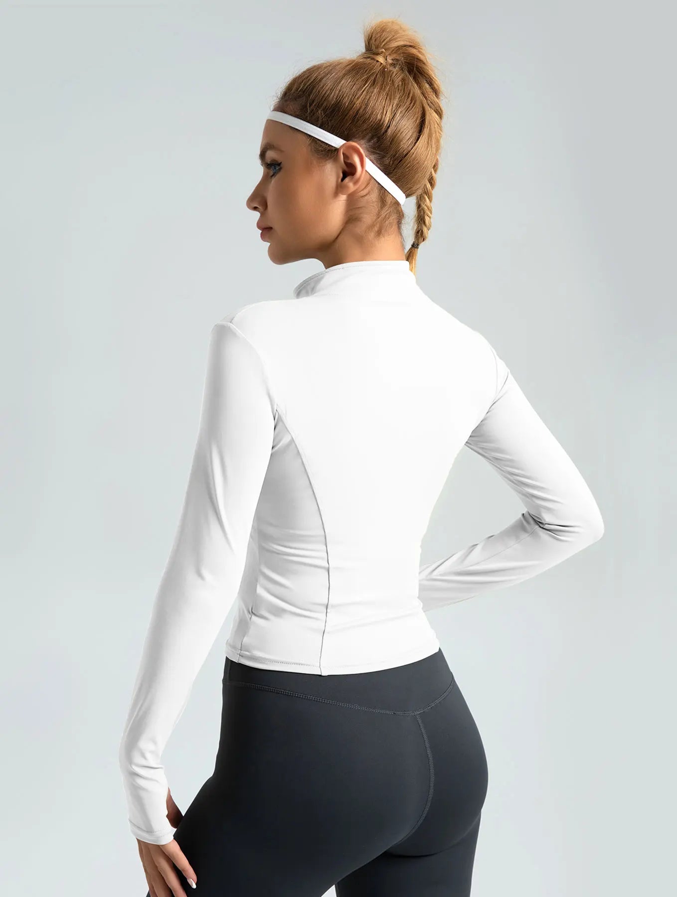 Slimming Training Tops Full Zipper