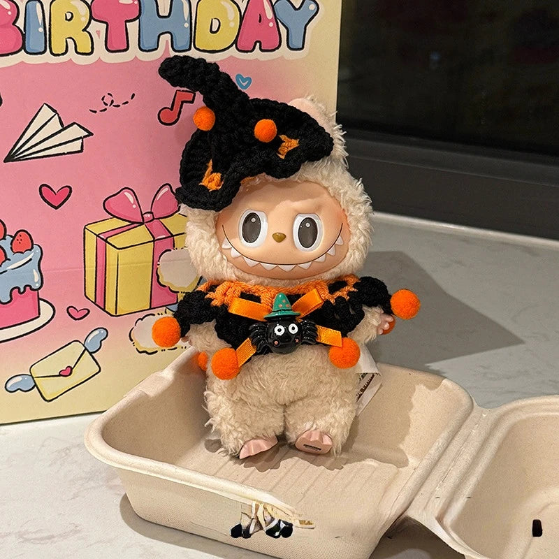 Labubu Crochet Halloween Outfit Set