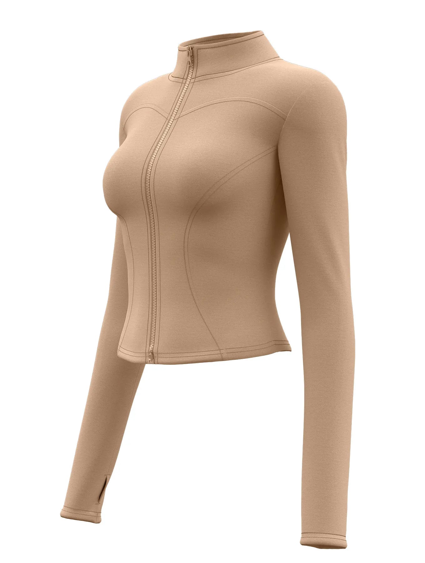 Slimming Training Tops Full Zipper