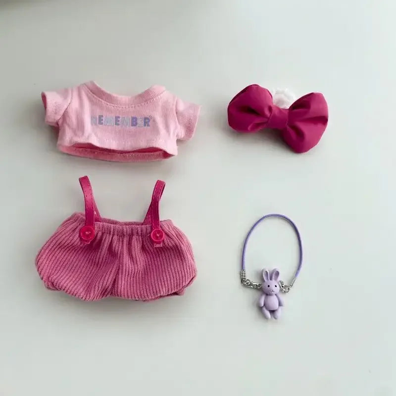 Labubu Lychee Berry Baby Clothes With Bow Tie And Suspenders