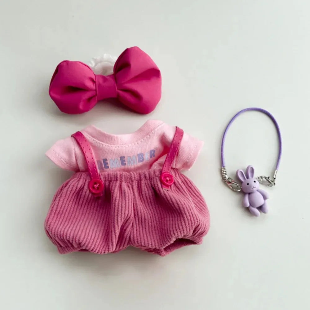 Labubu Lychee Berry Baby Clothes With Bow Tie And Suspenders