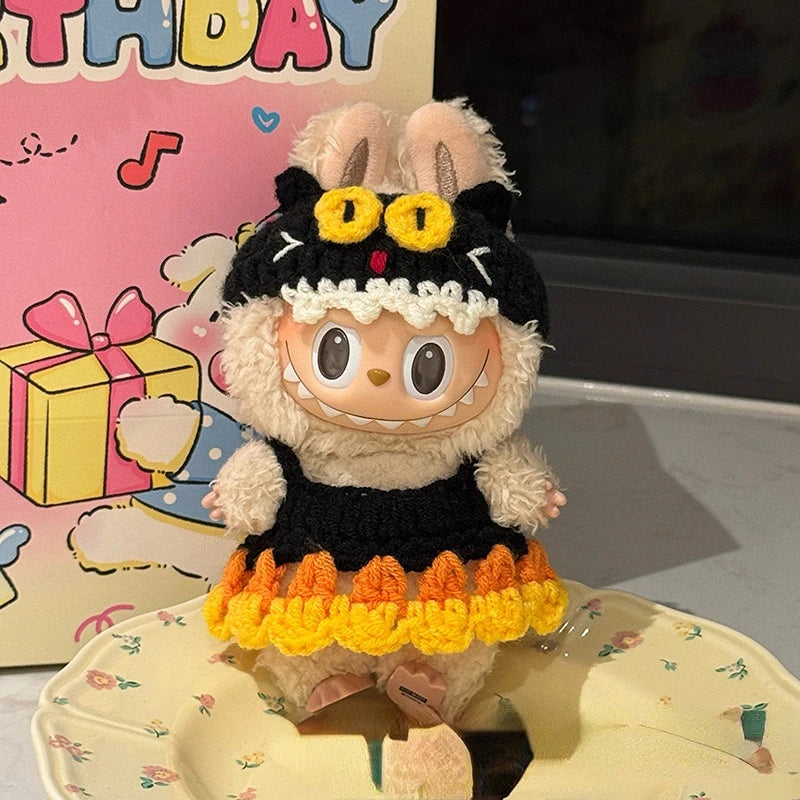 Labubu Crochet Halloween Outfit Set