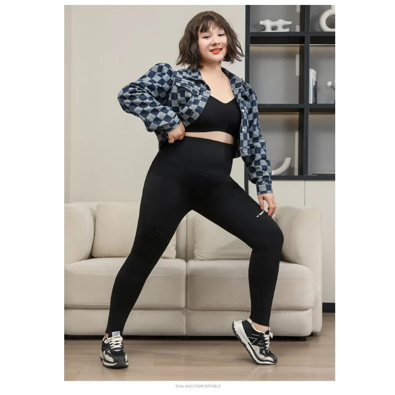 Plus Size Yoga Pants with Side Pockets