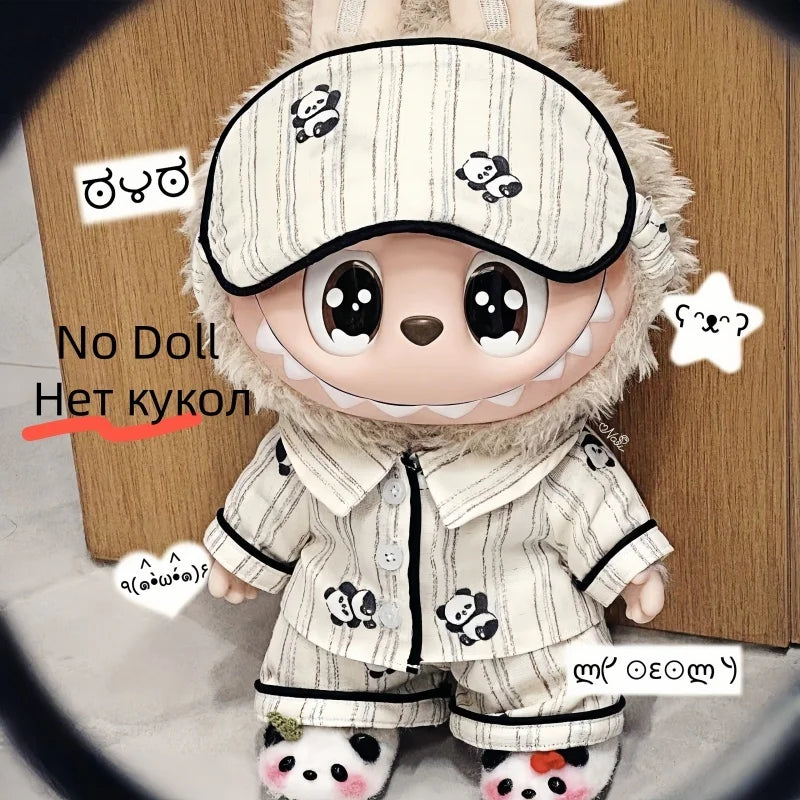 Labubu Panda Pajamas Set