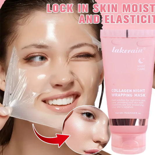 Night Collagen Peel-off Facial Mask with Brush