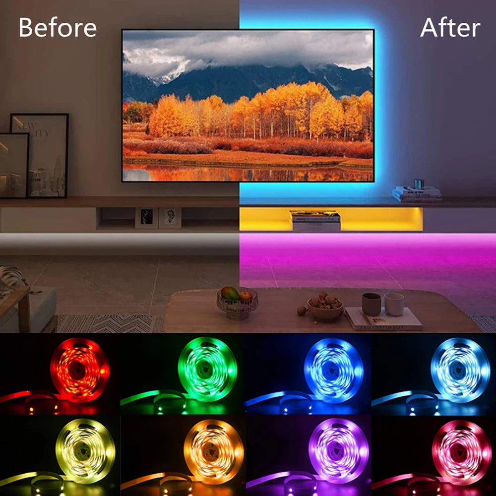 VibeSync™ LED Strip Lights with Music & Remote