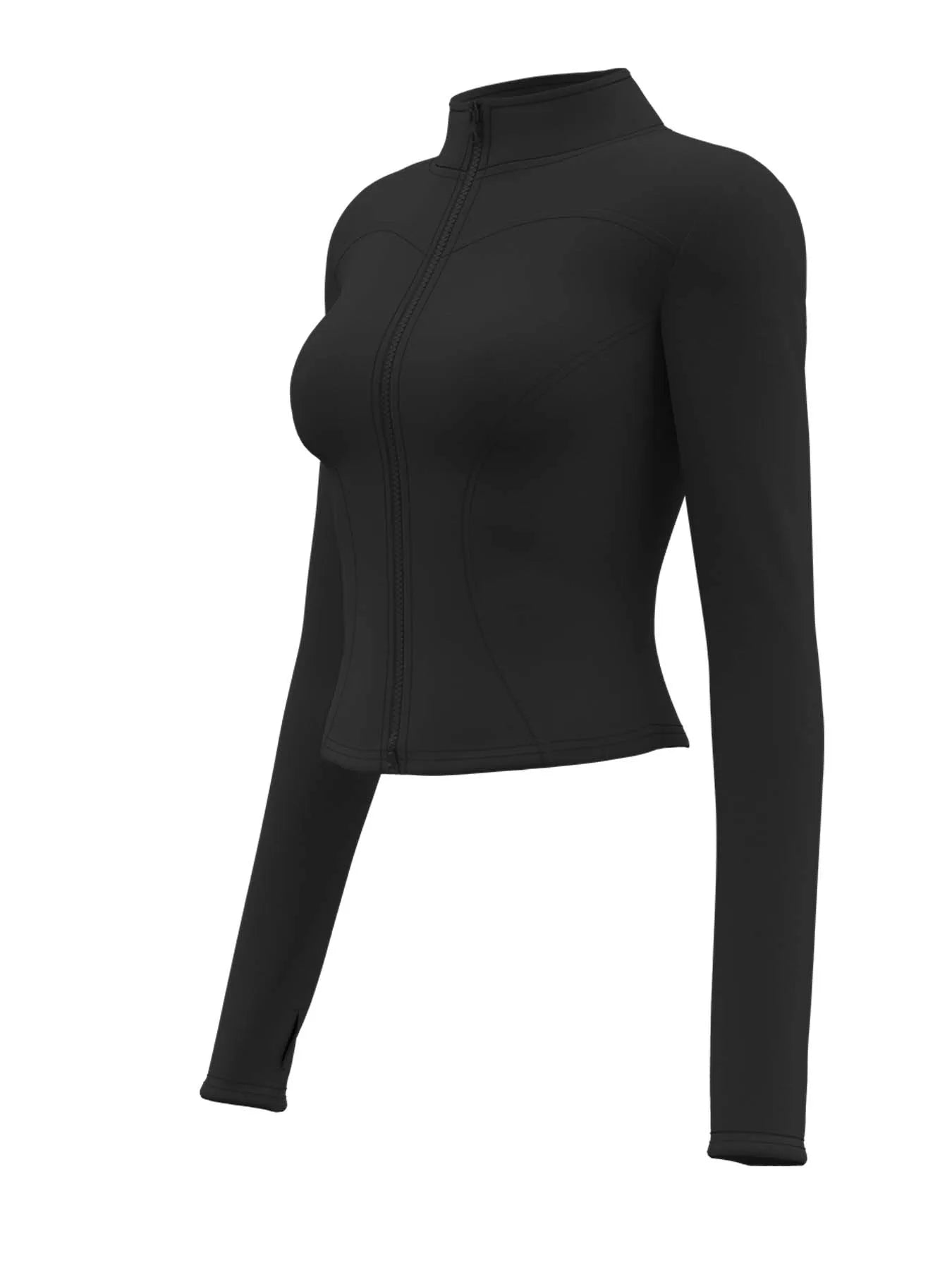 Slimming Training Tops Full Zipper