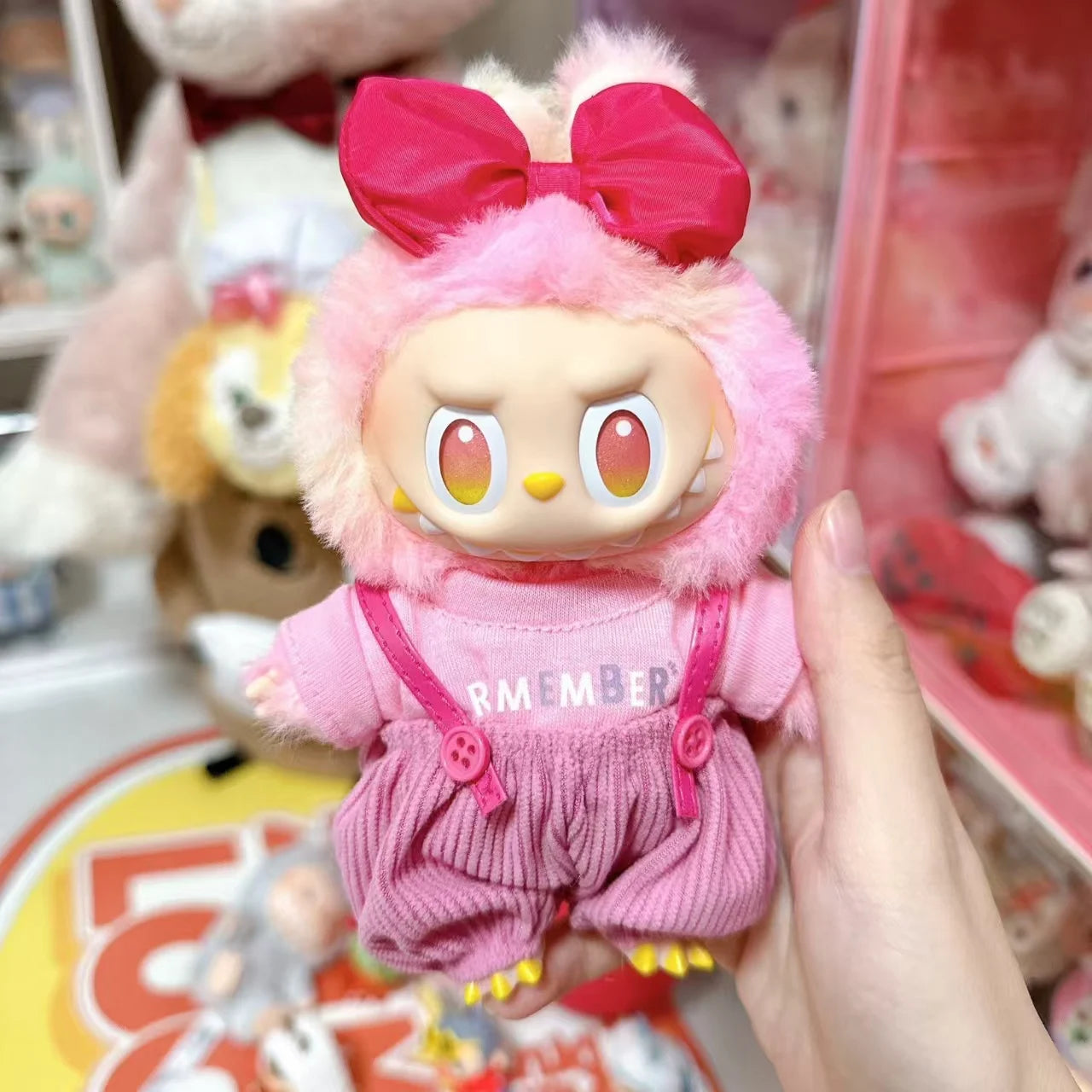 Labubu Lychee Berry Baby Clothes With Bow Tie And Suspenders