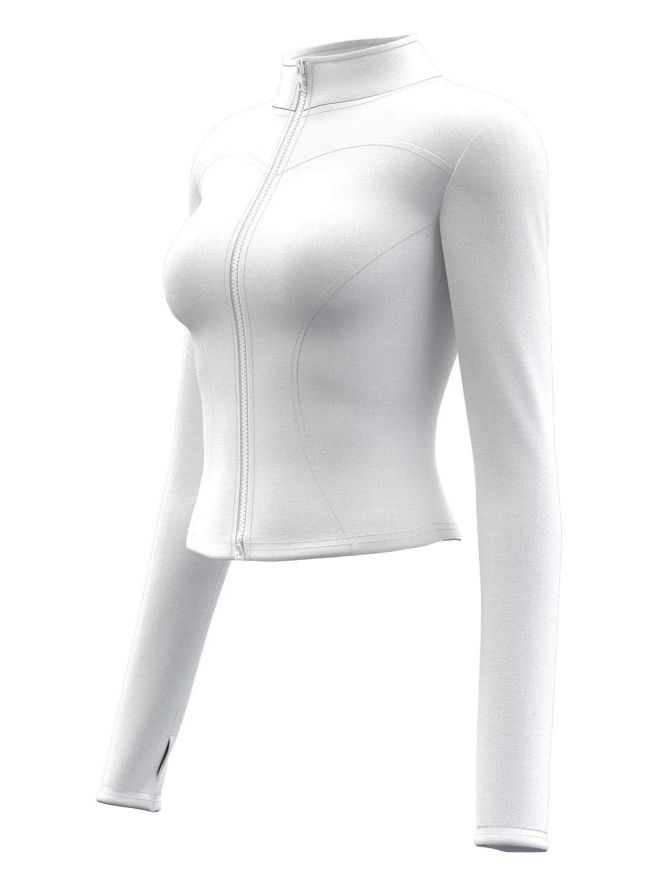 Slimming Training Tops Full Zipper