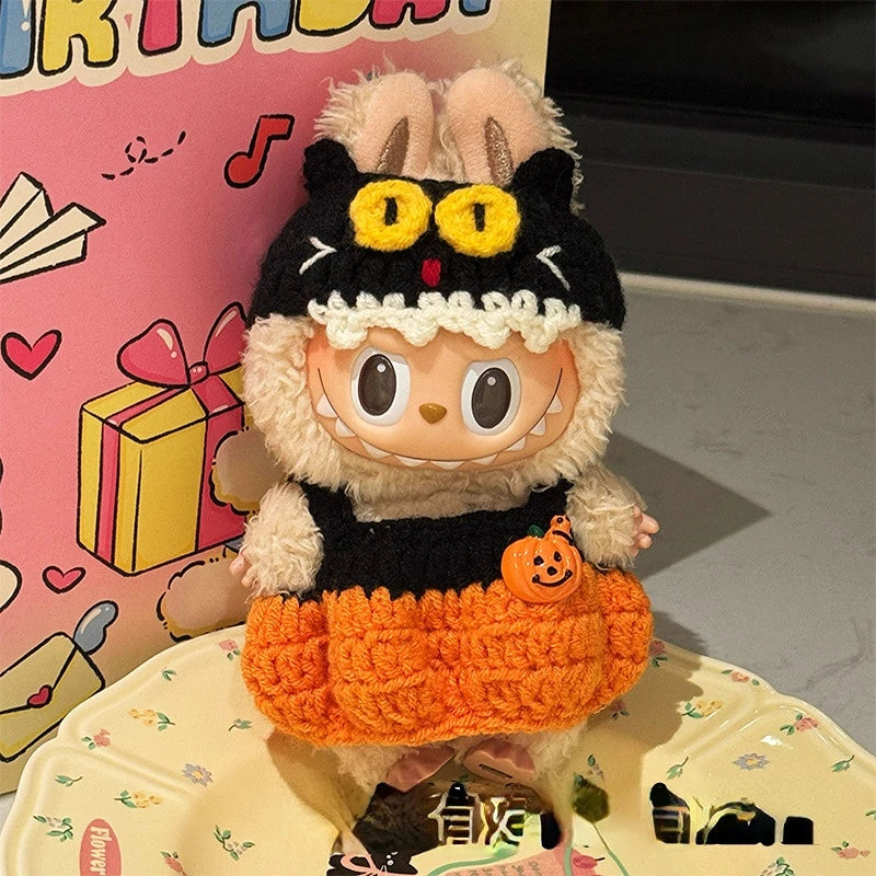 Labubu Crochet Halloween Outfit Set