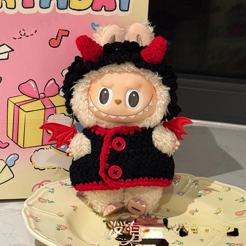 Labubu Crochet Halloween Outfit Set