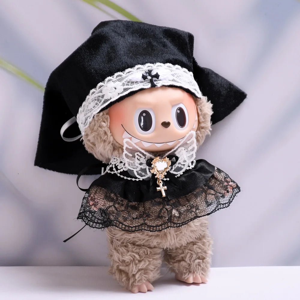 Labubu Nun Uniform With Headscarf & Shawl