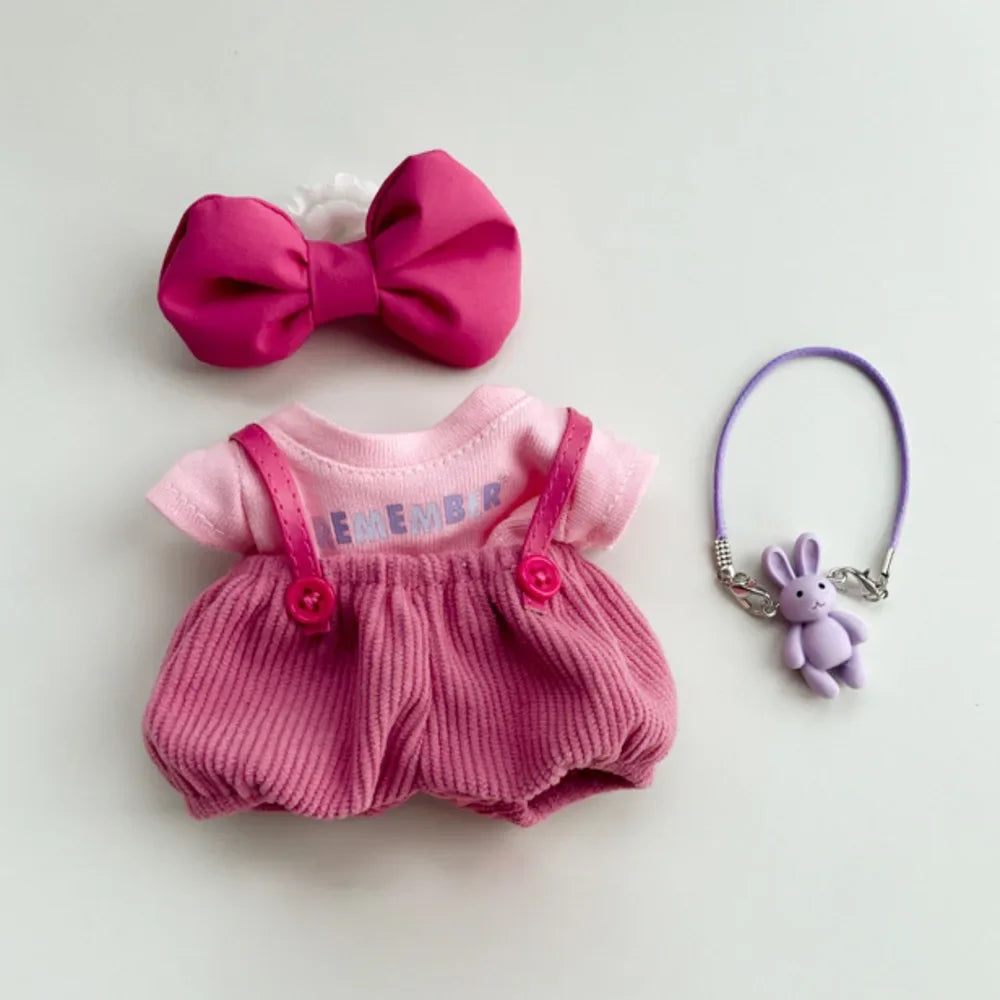 Labubu Lychee Berry Baby Clothes With Bow Tie And Suspenders
