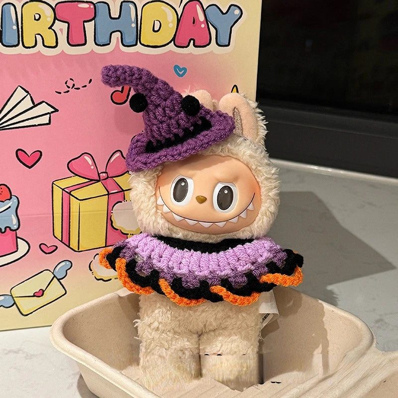 Labubu Crochet Halloween Outfit Set
