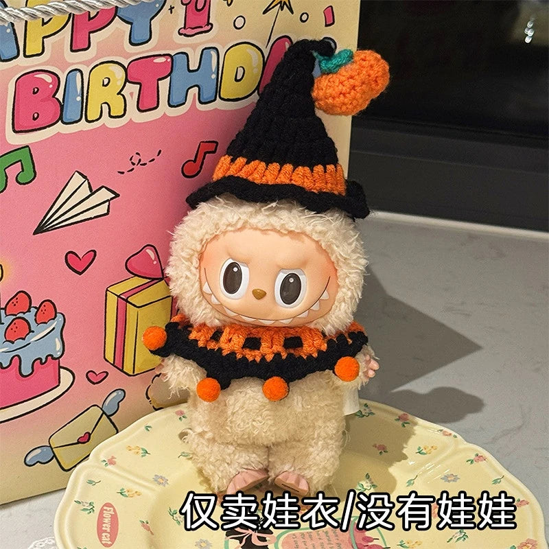 Labubu Crochet Halloween Outfit Set