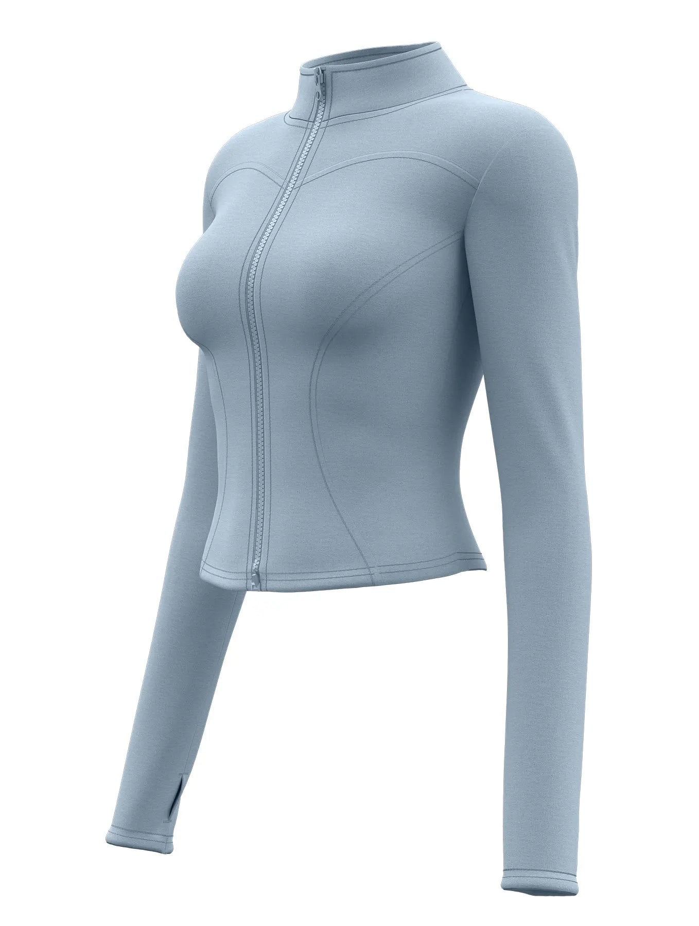Slimming Training Tops Full Zipper