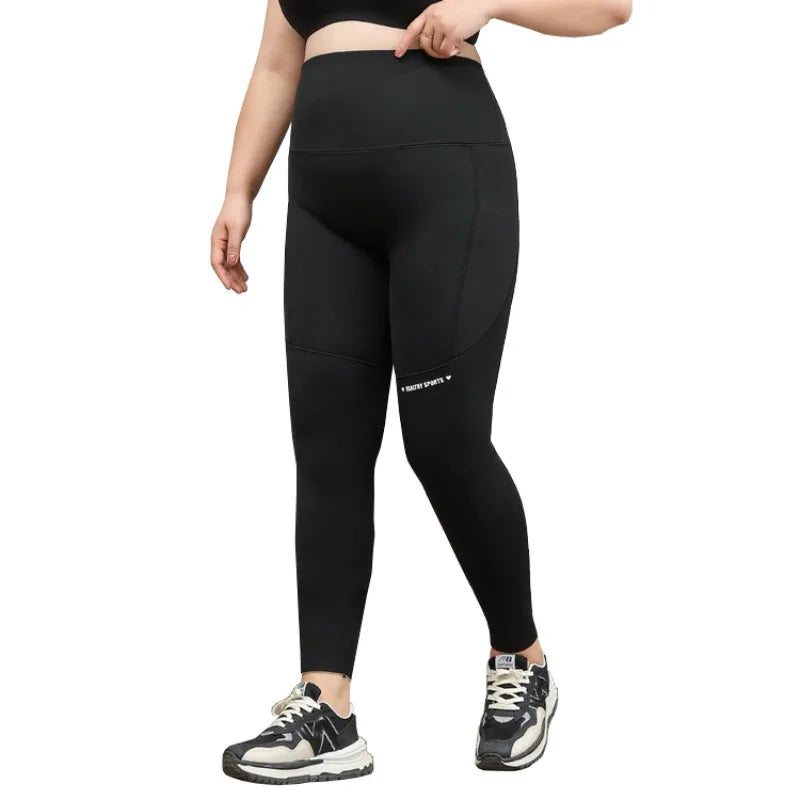Plus Size Yoga Pants with Side Pockets