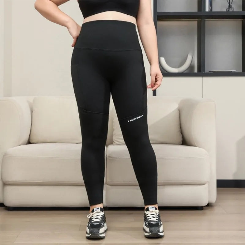 Plus Size Yoga Pants with Side Pockets