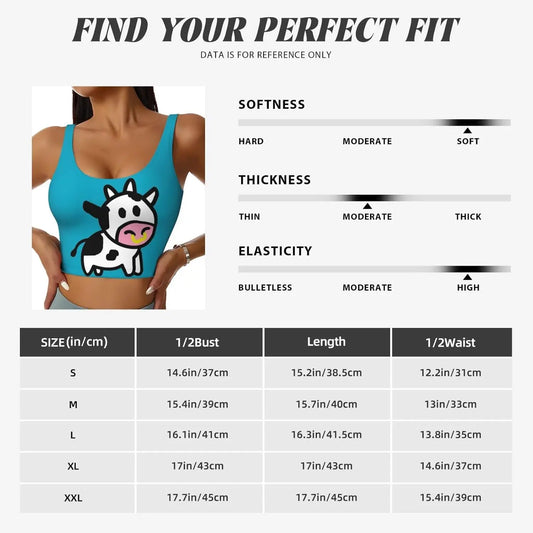 Cute Cow Print Tank Top