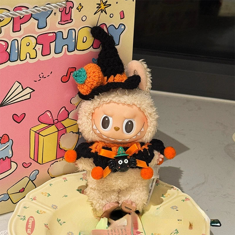 Labubu Crochet Halloween Outfit Set