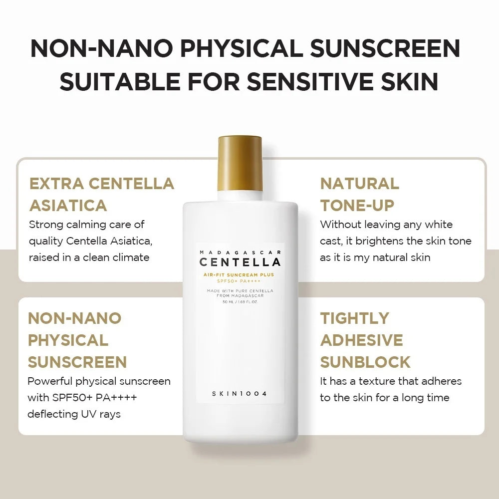 Korean Madagascar Centella Sunscreen Skincare SPF50 PA++++ 50ml