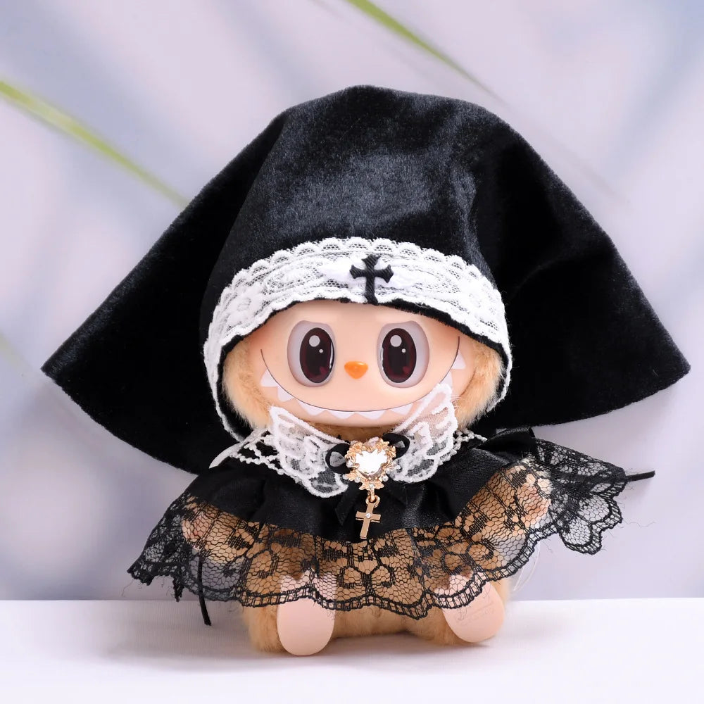 Labubu Nun Uniform With Headscarf & Shawl