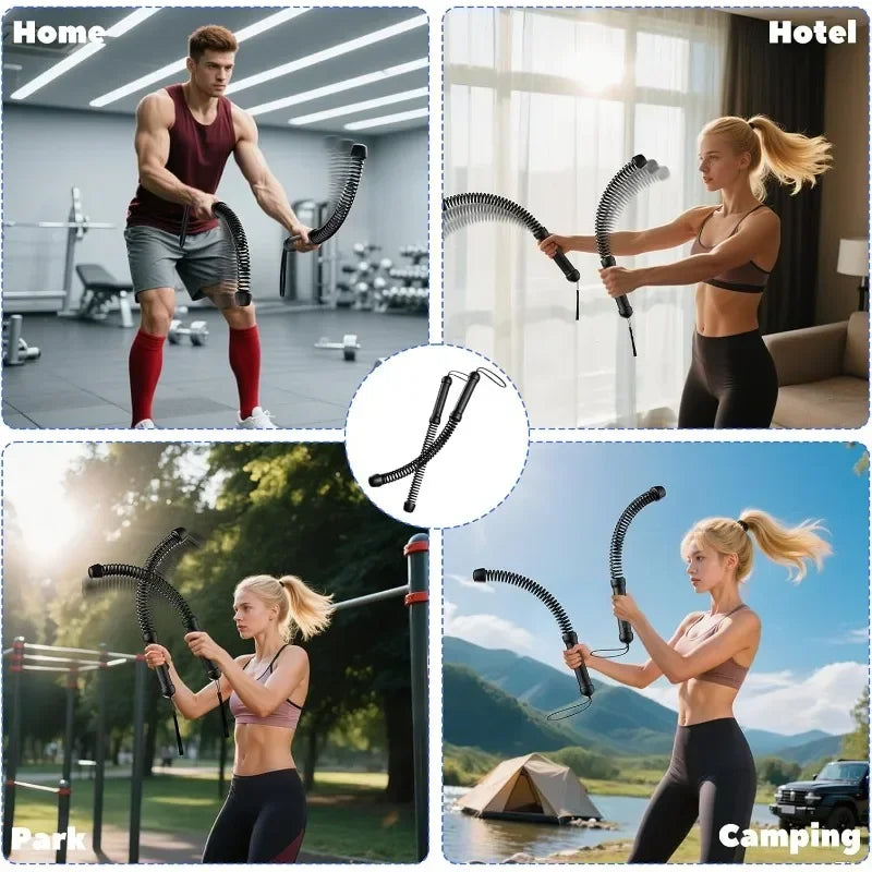 2pcs Cordless Battle Rope Power Training
