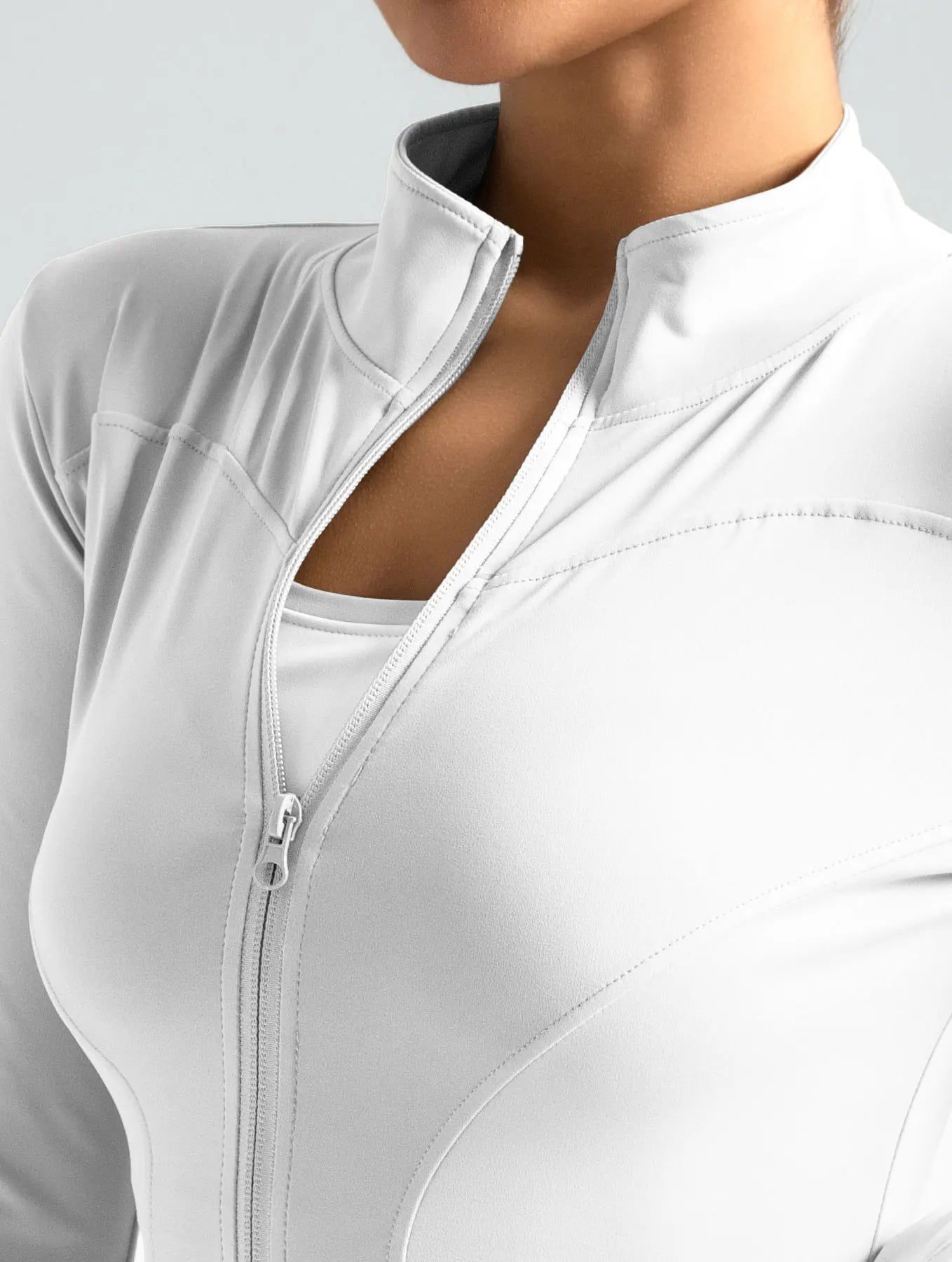 Slimming Training Tops Full Zipper