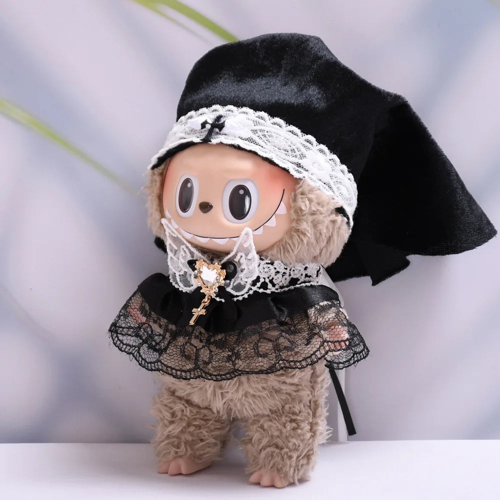 Labubu Nun Uniform With Headscarf & Shawl