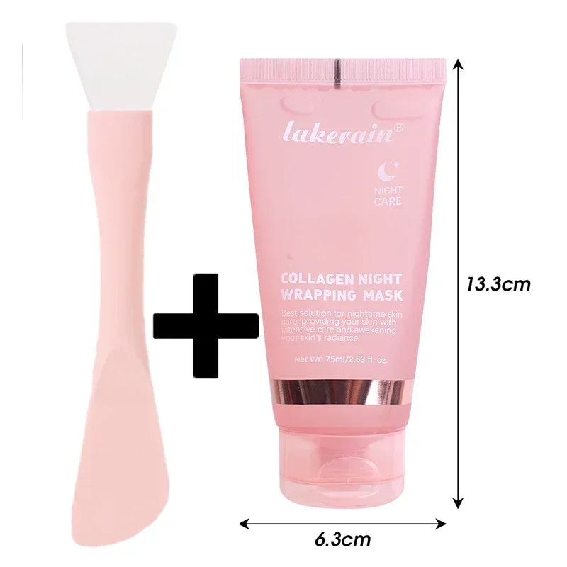 Night Collagen Peel-off Facial Mask with Brush