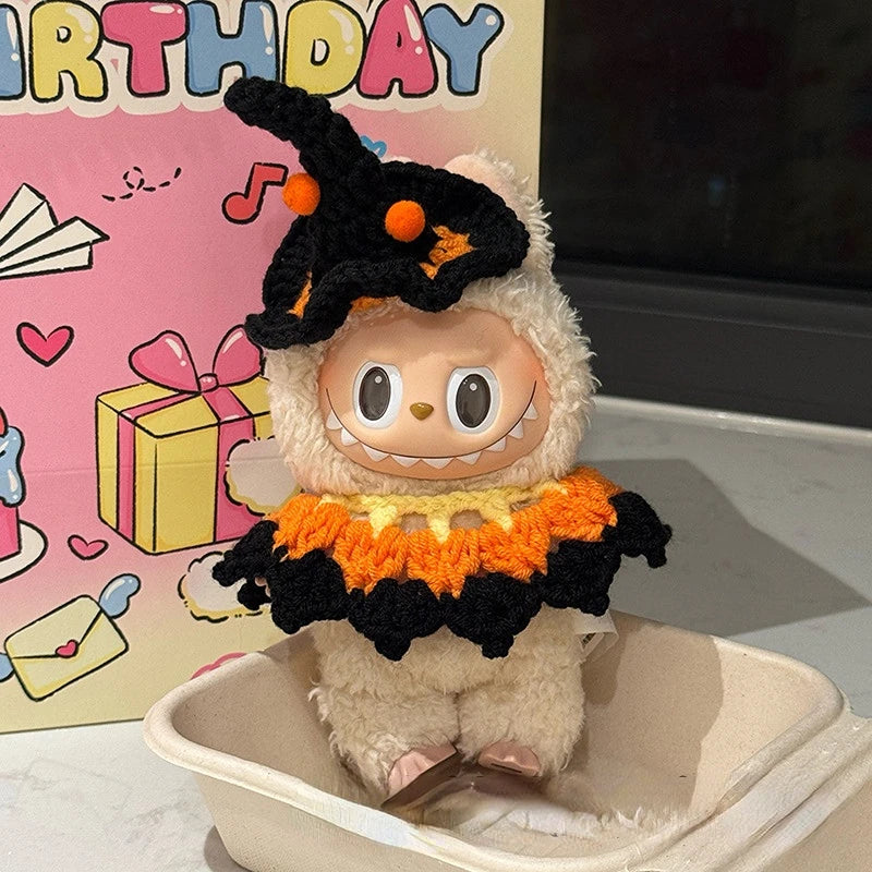 Labubu Crochet Halloween Outfit Set