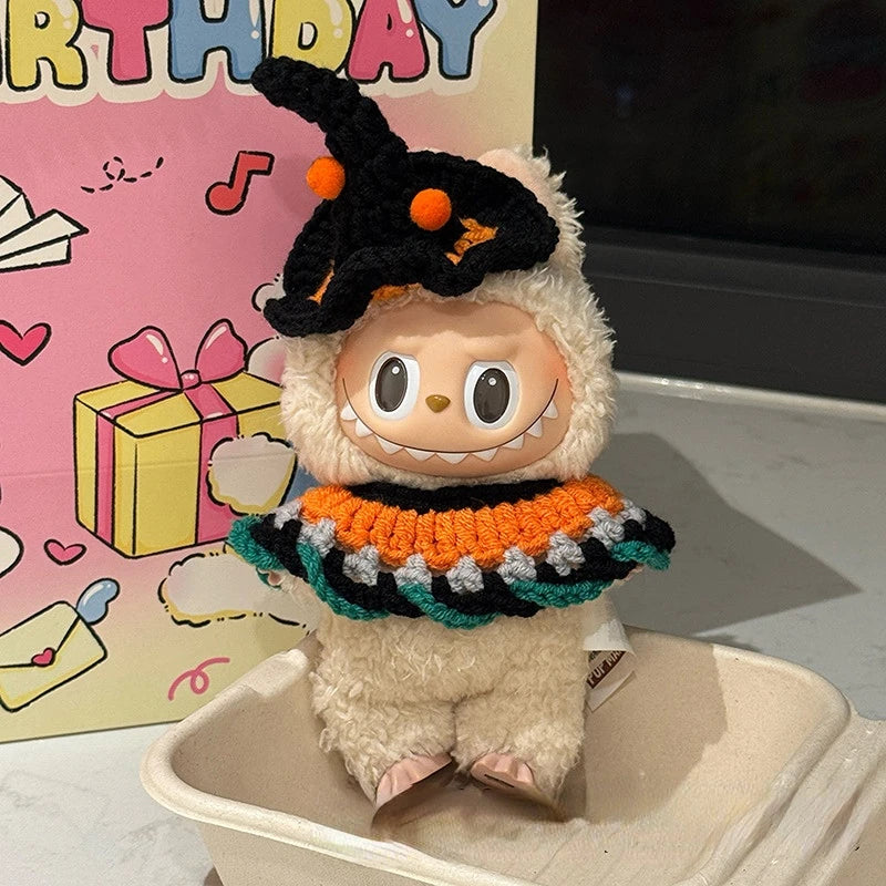 Labubu Crochet Halloween Outfit Set